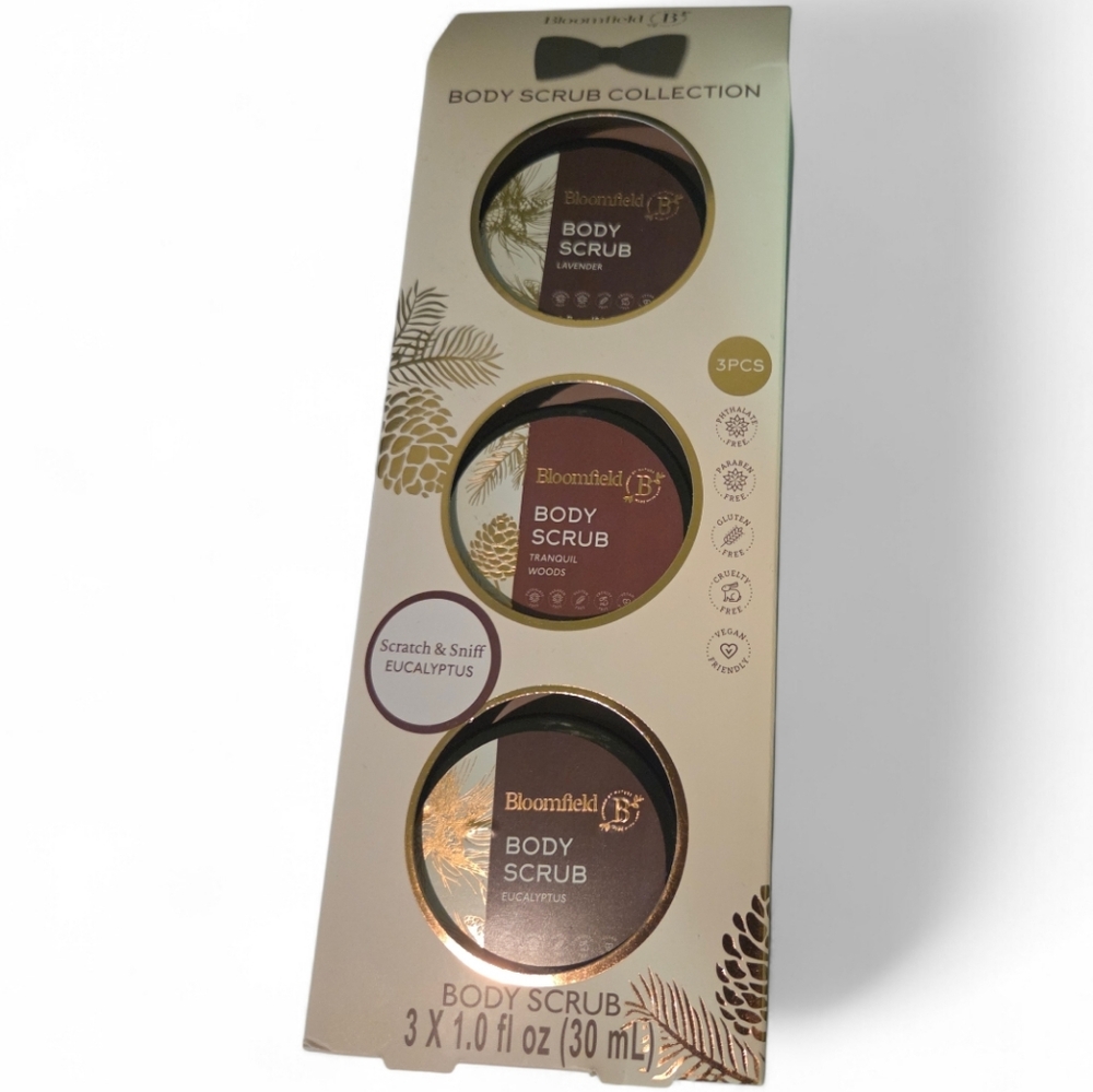 Bloomfield Body Scrub Collection - Brown, Gold, Cream